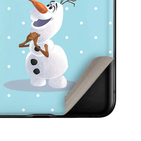 Disney Frozen Olaf Polka Dots Galaxy Z Flip Skin