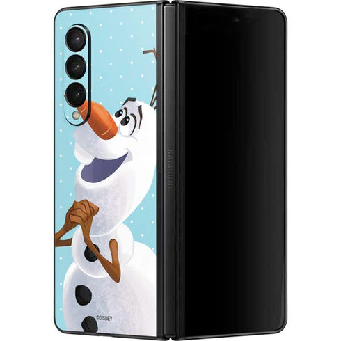 Disney Frozen Olaf Polka Dots Galaxy Z Fold3 5G Skin