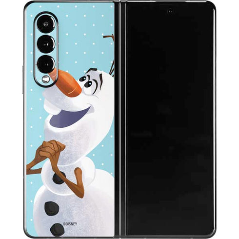 Disney Frozen Olaf Polka Dots Galaxy Z Fold3 5G Skin