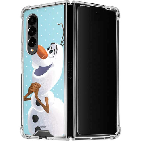 Disney Frozen Olaf Polka Dots Galaxy Z Fold4 5G Clear Case