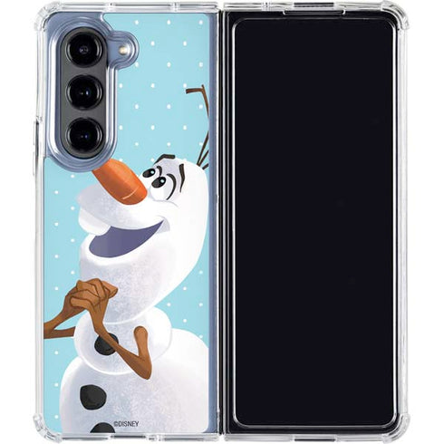 Disney Frozen Olaf Polka Dots Galaxy Z Fold5 5G Clear Case