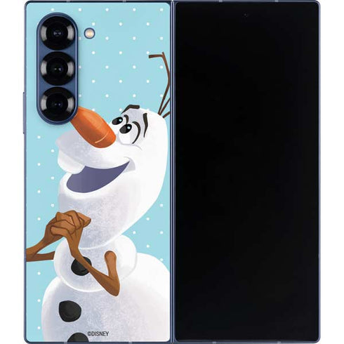 Disney Frozen Olaf Polka Dots Galaxy Z Fold6 Skin