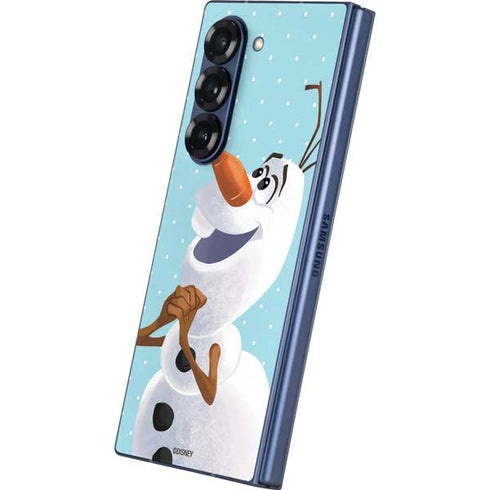 Disney Frozen Olaf Polka Dots Galaxy Z Fold6 Skin