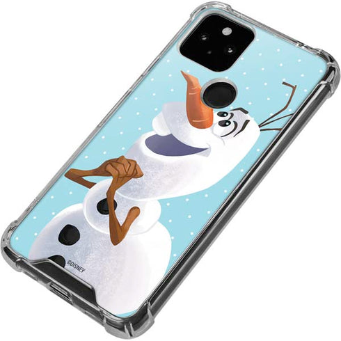 Disney Frozen Olaf Polka Dots Google Pixel 5 Clear Case