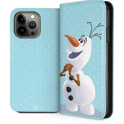 Disney Frozen Olaf Polka Dots iPhone 13 Pro Max Folio Case
