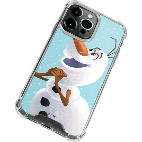 Disney Frozen Olaf Polka Dots iPhone 14 Pro Clear Case
