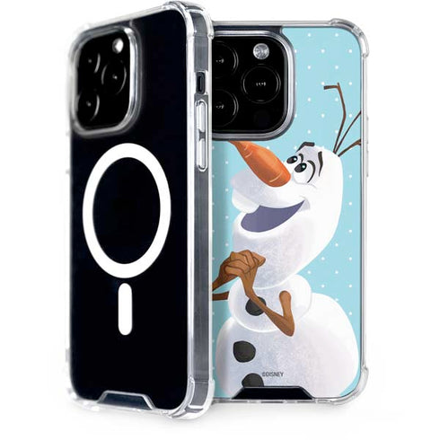 Disney Frozen Olaf Polka Dots iPhone 14 Pro MagSafe Case