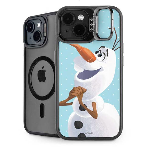 Disney Frozen Olaf Polka Dots iPhone 15 Plus Kickstand Case