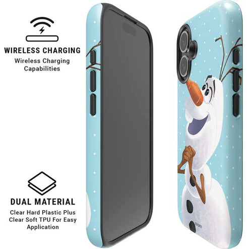 Disney Frozen Olaf Polka Dots iPhone 16 Plus Magsafe Impact Case