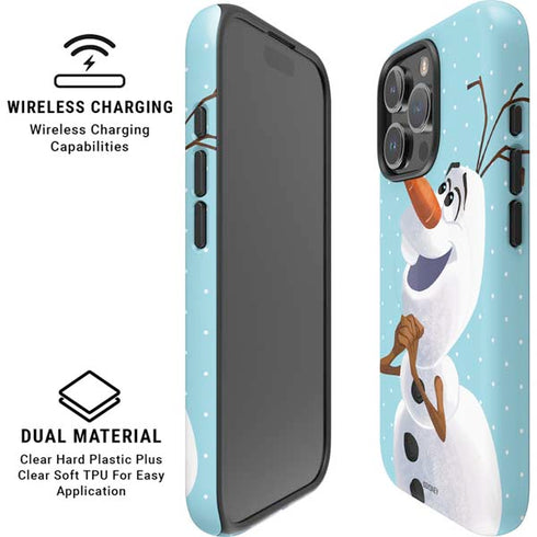 Disney Frozen Olaf Polka Dots iPhone 16 Pro Magsafe Impact Case