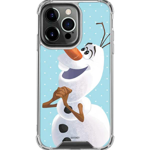 Disney Frozen Olaf Polka Dots iPhone 16 Pro Max Clear Case