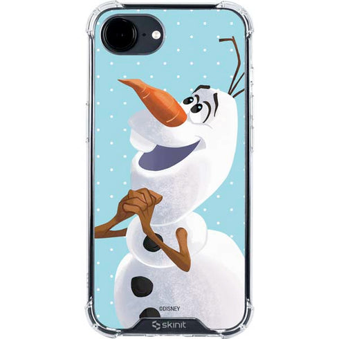Disney Frozen Olaf Polka Dots iPhone 16e Clear Case