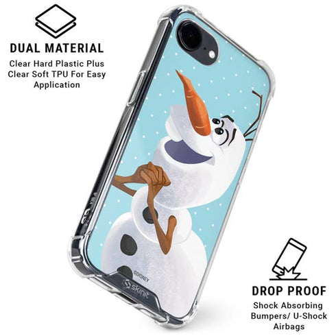 Disney Frozen Olaf Polka Dots iPhone 16e Clear Case