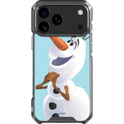 Disney Frozen Olaf Polka Dots iPhone 18 Pro Max Clear Case