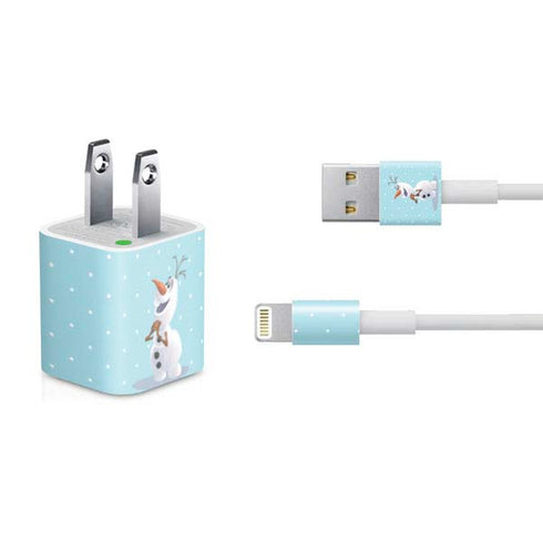 Disney Frozen Olaf Polka Dots iPhone Charger (5W USB) Skin