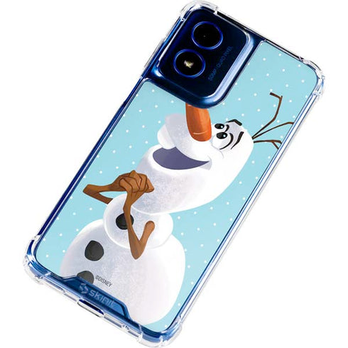 Disney Frozen Olaf Polka Dots Moto G 5G (2024) Clear Case