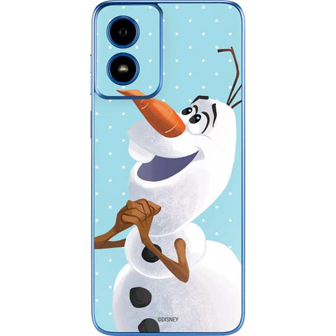 Disney Frozen Olaf Polka Dots Moto G Play 4G (2024) Skin