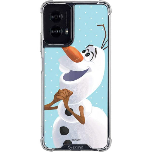 Disney Frozen Olaf Polka Dots Moto G Power 5G (2024) Clear Case