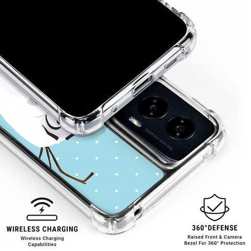 Disney Frozen Olaf Polka Dots Moto G Power 5G (2024) Clear Case