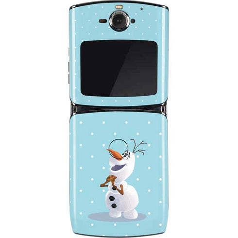 Disney Frozen Olaf Polka Dots Motorola RAZR Skin