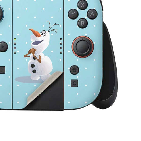 Disney Frozen Olaf Polka Dots Nintendo Switch 2 (2025) Joy-Con Controller Skin