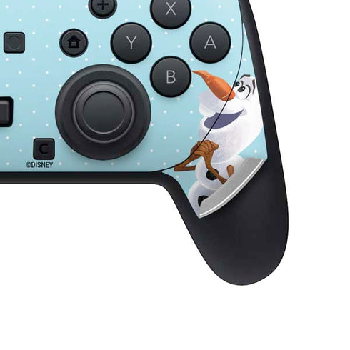 Disney Frozen Olaf Polka Dots Nintendo Switch 2 (2025) Pro Controller Skin