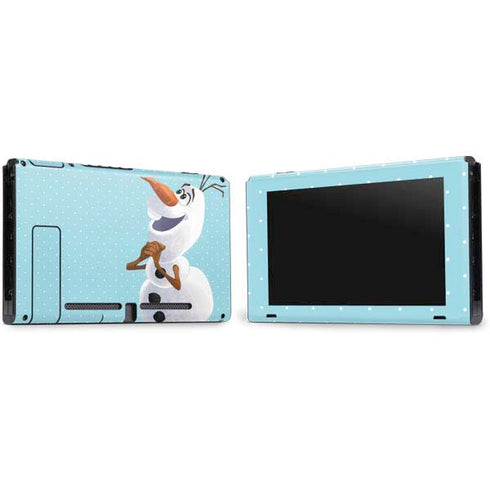 Disney Frozen Olaf Polka Dots Nintendo Switch Bundle Skin