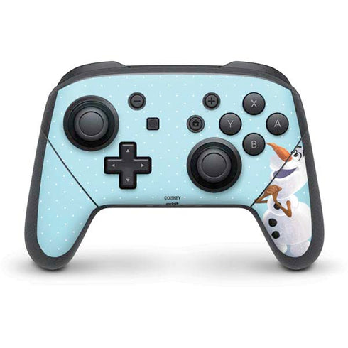 Disney Frozen Olaf Polka Dots Nintendo Switch Pro Controller Skin
