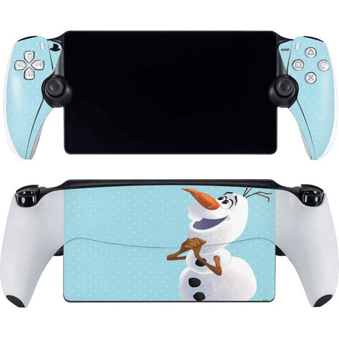 Disney Frozen Olaf Polka Dots PlayStation Portal Remote Player Skin