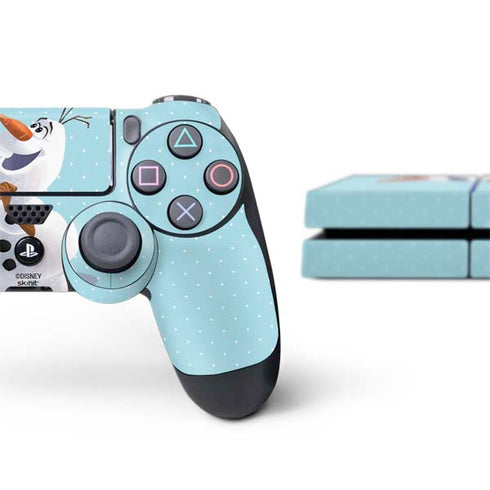 Disney Frozen Olaf Polka Dots PS4 Console and Controller Bundle Skin