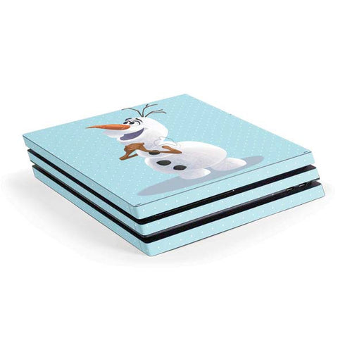 Disney Frozen Olaf Polka Dots PS4 Pro Console Skin