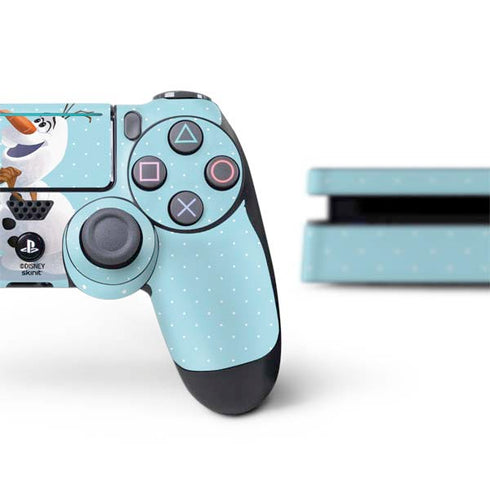 Disney Frozen Olaf Polka Dots PS4 Slim Bundle Skin