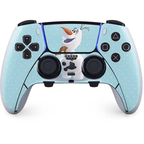 Disney Frozen Olaf Polka Dots PS5 DualSense Edge Pro Controller Skin
