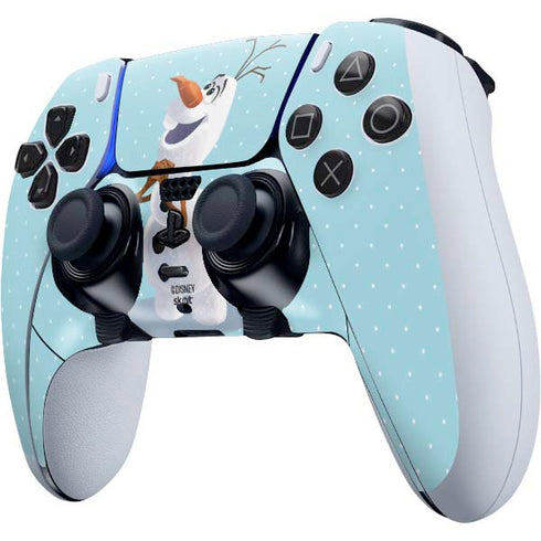 Disney Frozen Olaf Polka Dots PS5 DualSense Edge Pro Controller Skin