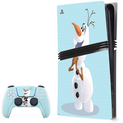 Disney Frozen Olaf Polka Dots PS5 Pro Bundle Skin