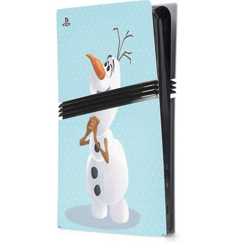 Disney Frozen Olaf Polka Dots PS5 Pro Console Skin