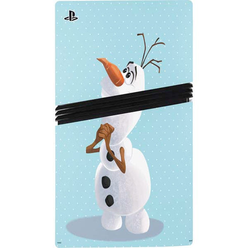 Disney Frozen Olaf Polka Dots PS5 Pro Console Skin