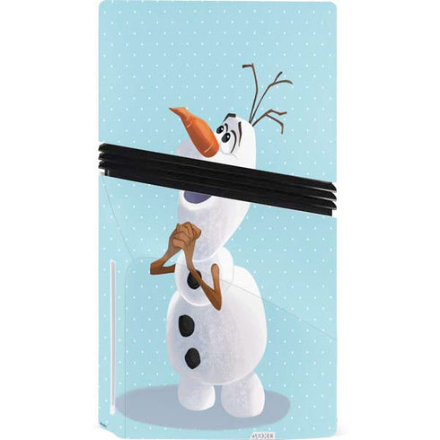 Disney Frozen Olaf Polka Dots PS5 Pro Disk Console Skin