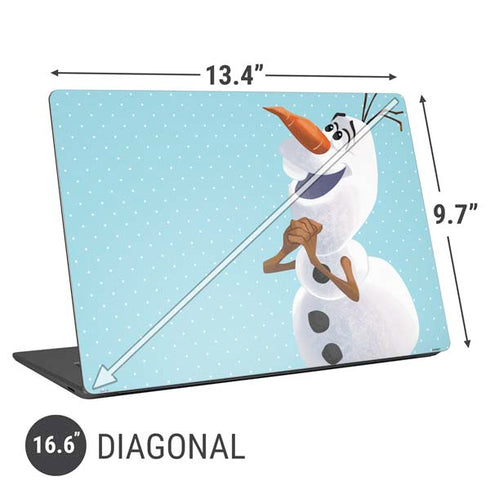 Disney Frozen Olaf Polka Dots Universal Laptop 16.6in (13.4 x 9.7in) Skin