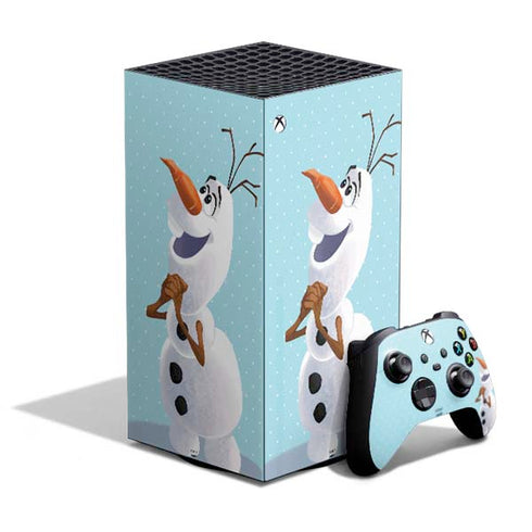 Disney Frozen Olaf Polka Dots XBox Series X Digital Edition Bundle Skin