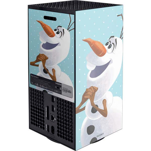 Disney Frozen Olaf Polka Dots XBox Series X Digital Edition Console Skin