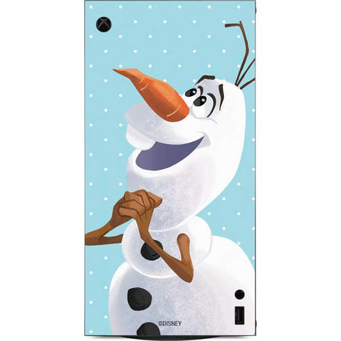 Disney Frozen Olaf Polka Dots XBox Series X Digital Edition Console Skin