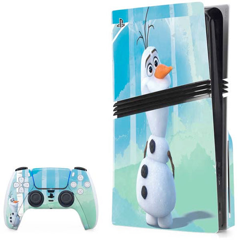 Disney Frozen II Olaf PS5 Pro Disk Bundle Skin