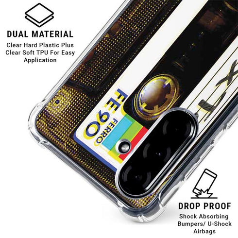 Old Mixtape Galaxy A36 5G Clear Case
