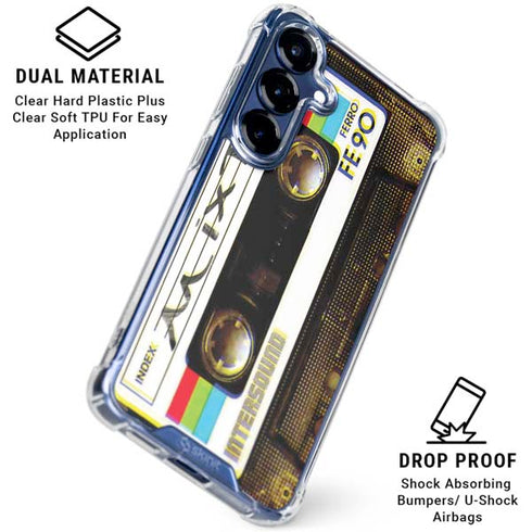 Old Mixtape Galaxy S25 Clear Case