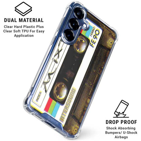 Old Mixtape Galaxy S25 FE Clear Case