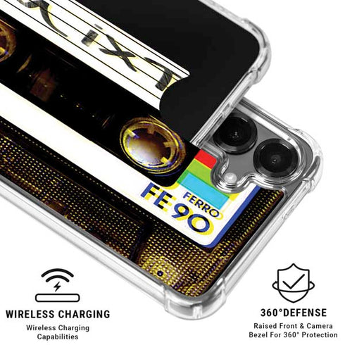 Old Mixtape Galaxy S26 Clear Case