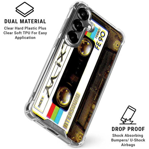 Old Mixtape Galaxy S26 Plus Clear Case