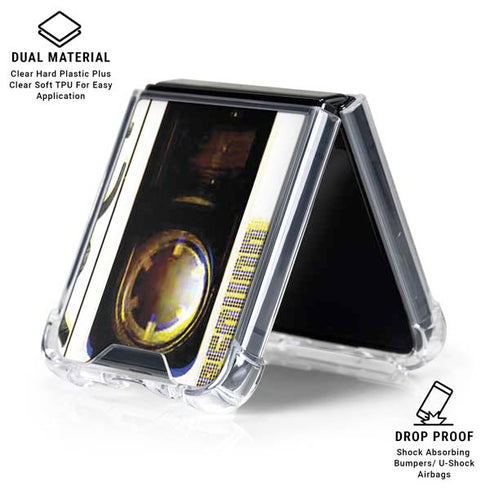 Old Mixtape Galaxy Z Flip6 Clear Case