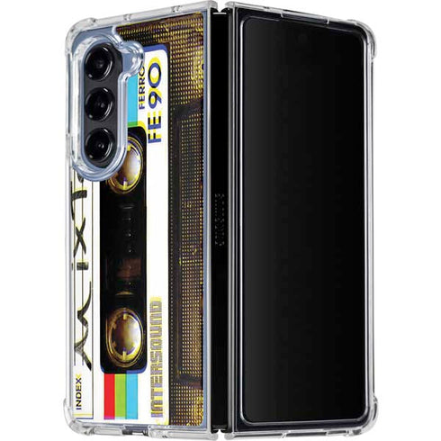 Old Mixtape Galaxy Z Fold5 5G Clear Case
